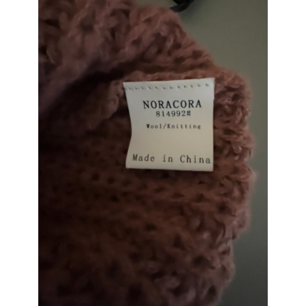 Noracora NWT Women's Cable Knit Sweater Long Sleeve Rose Color Size XL - Picture 4 of 5